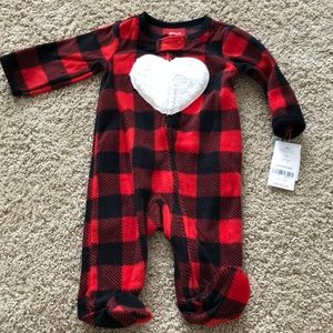 Plaid heart sleeper